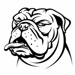 High Resolution Bulldog Logo for Tech-Savvy Brands