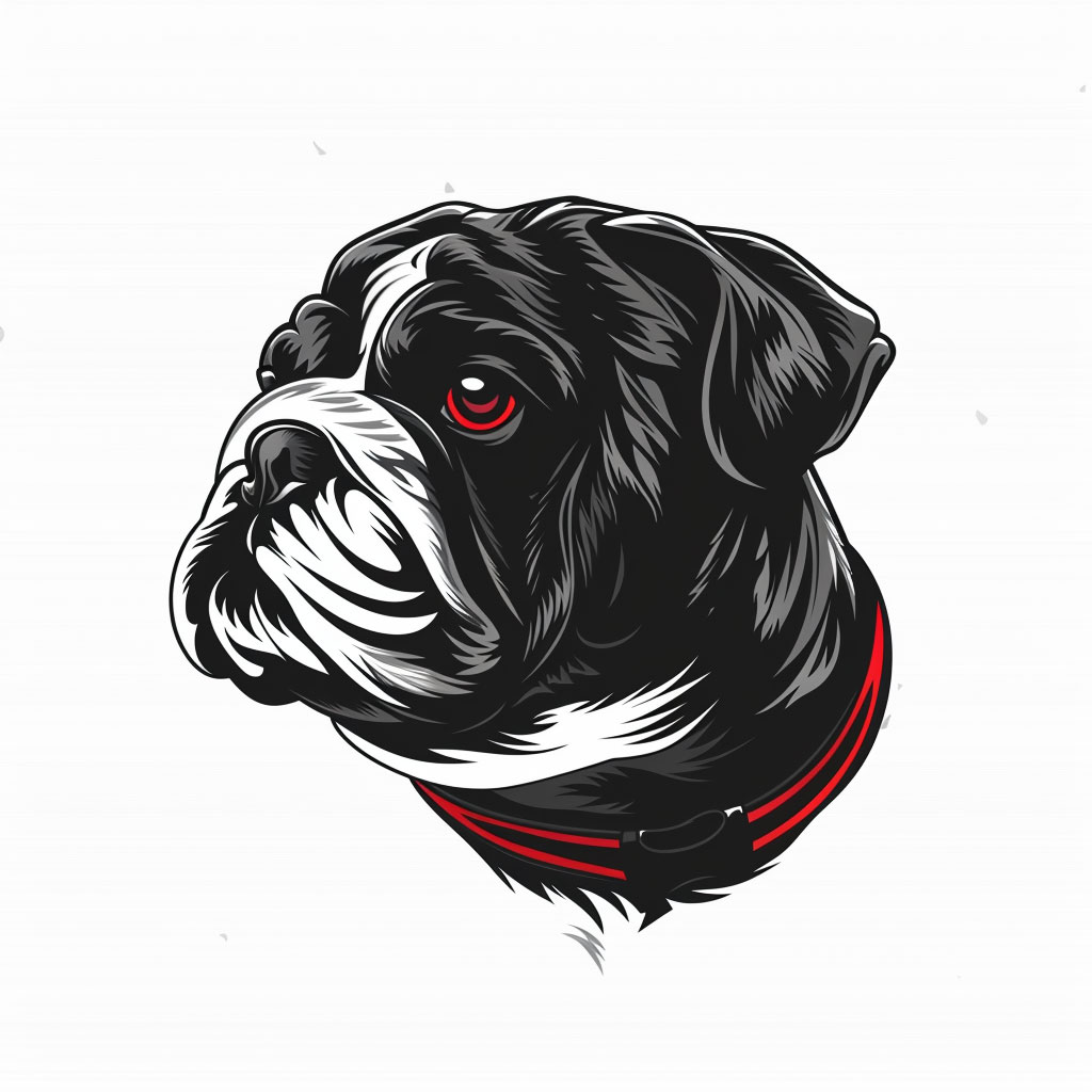 HD AI Bulldog Logo: Symbol of Strength and Innovation