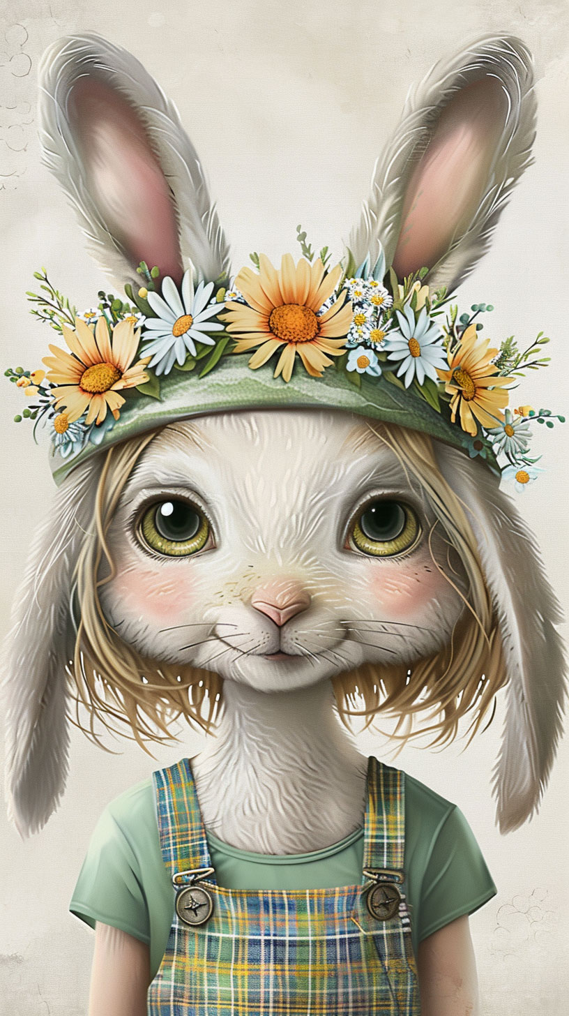 LG Bunny Wallpaper: Bunny Elegance on Your Screen