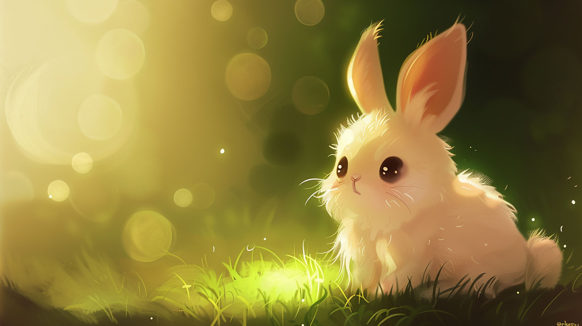 Stunning Bunny AI Image: Free Desktop Wallpaper