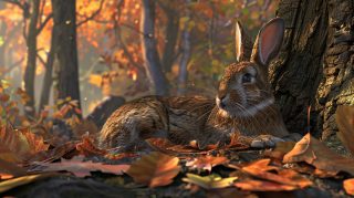 HD Bunny Rabbit AI Image: Charming Desktop Background