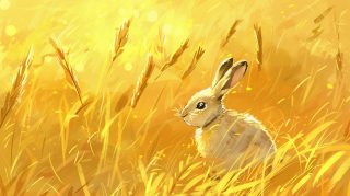 Bunny Rabbit AI Image: 1920x1080 HD Desktop Wallpaper