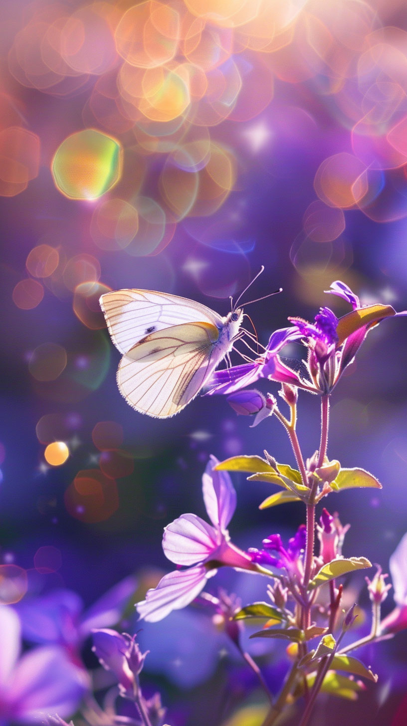 iPhone Butterfly Bliss Lock Screen Wallpaper