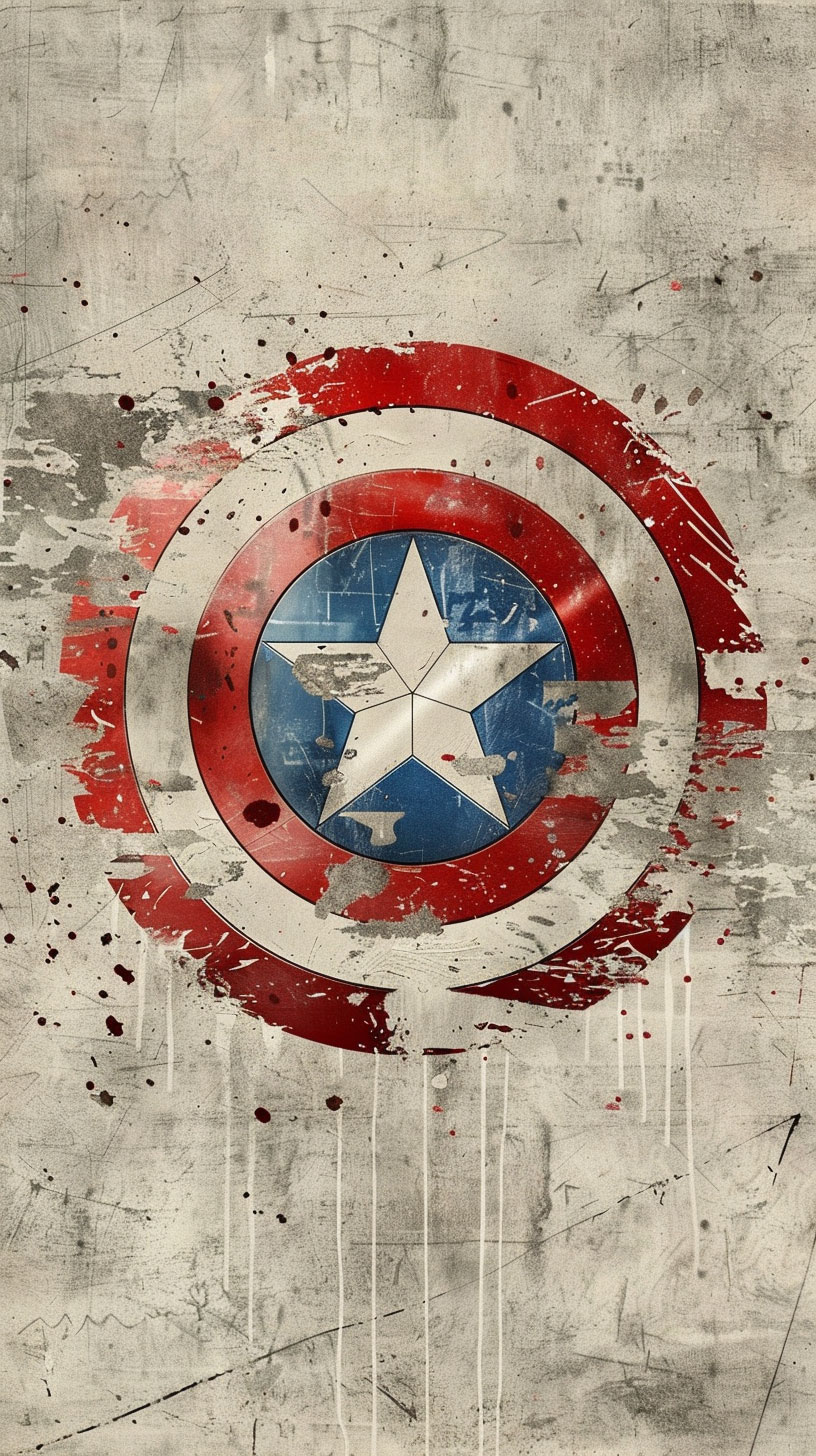 Captain America Comic Book AI iPhone Wallpaper: HD Collection