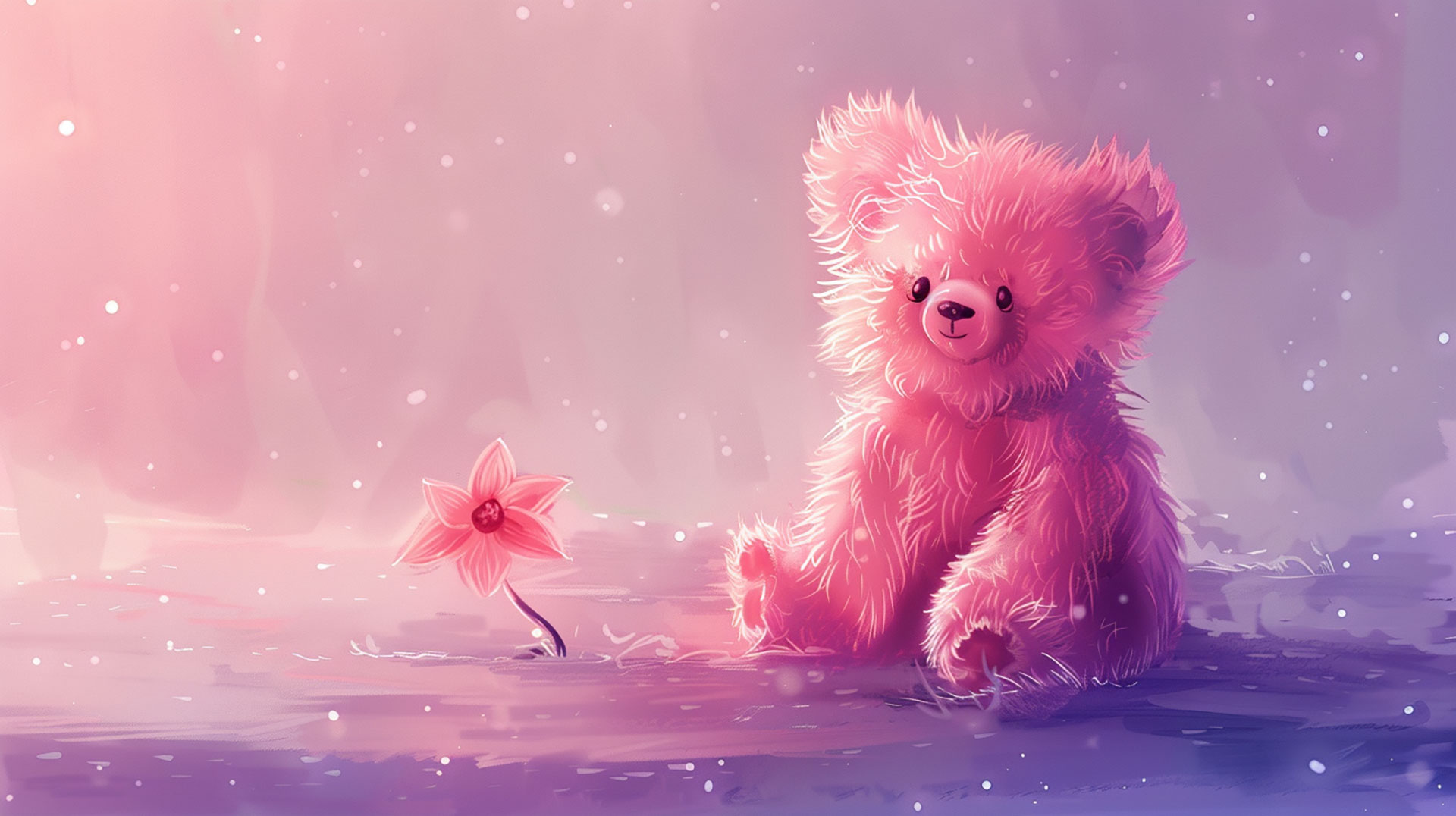 Care Bear Joy: Adorable AI Wallpaper