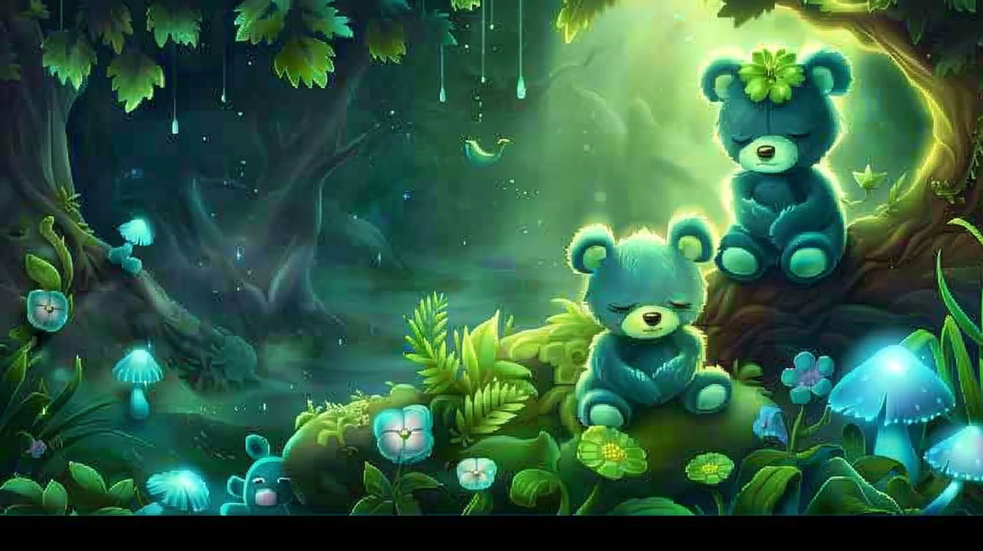 Vintage Care Bear: Nostalgic Desktop Background