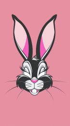 Digital Cartoon Bunny Wallpaper: Adorable Fun