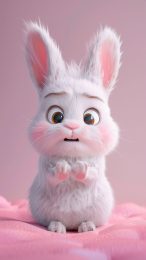 Cartoon Bunny Mobile Wallpaper: Cheerful Cuteness