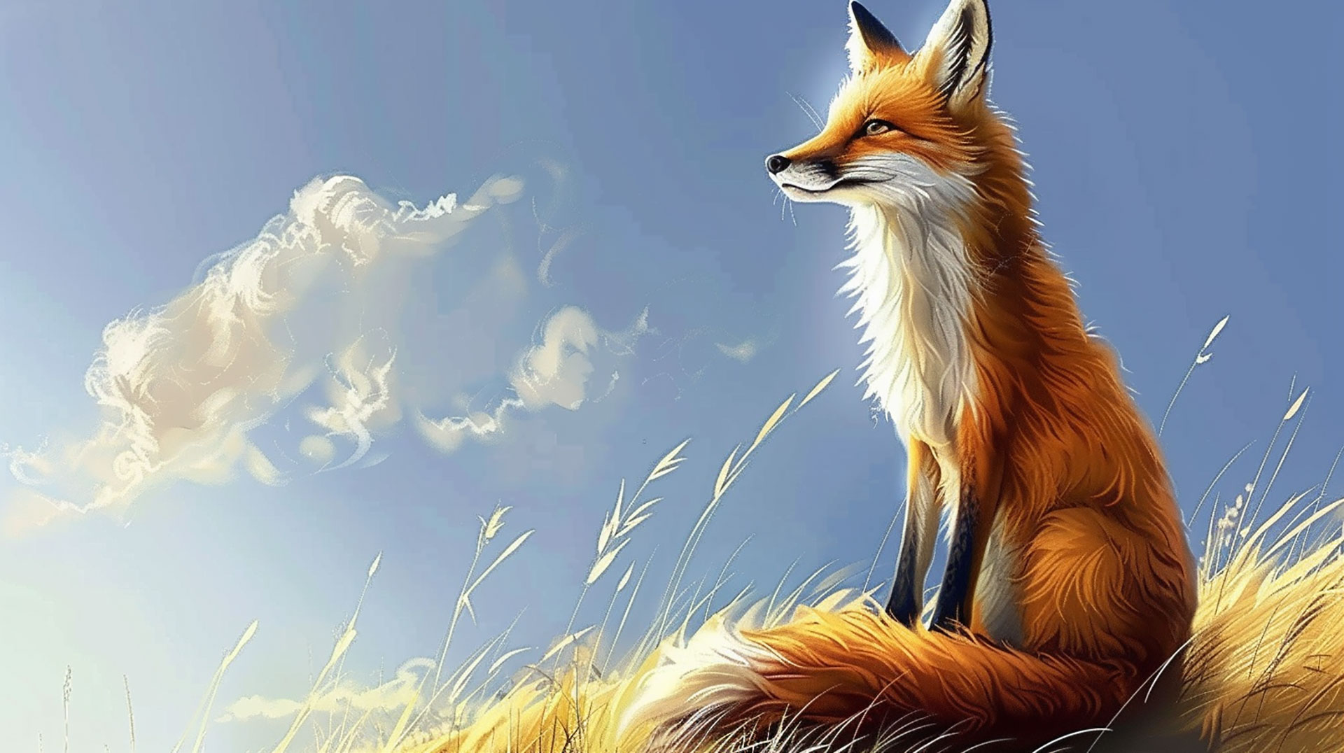 Playful Cartoon Fox Wallpaper for Xiaomi Devices: HD