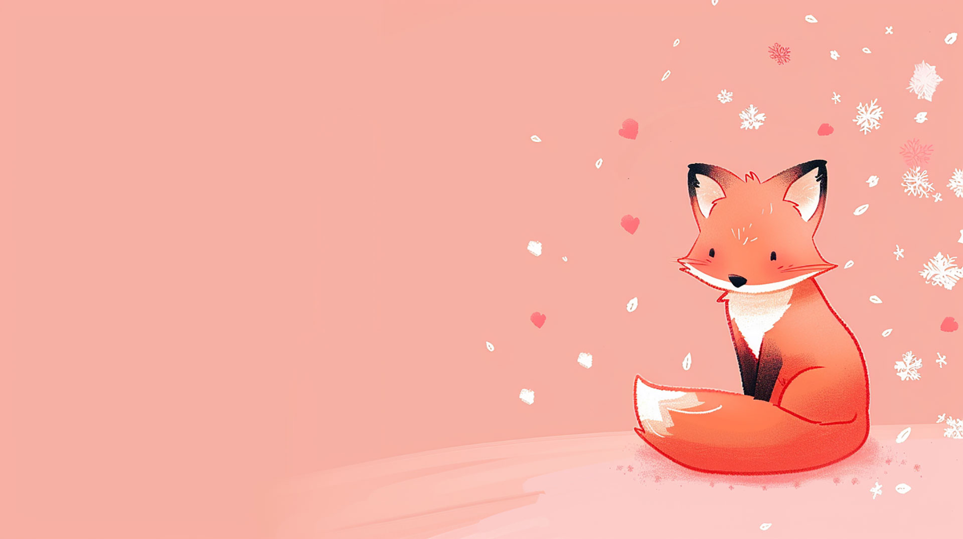 4K Cartoon Fox Mobile Background for Android