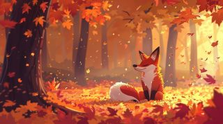 Vibrant Cartoon Fox Wallpaper for OnePlus: Free Download