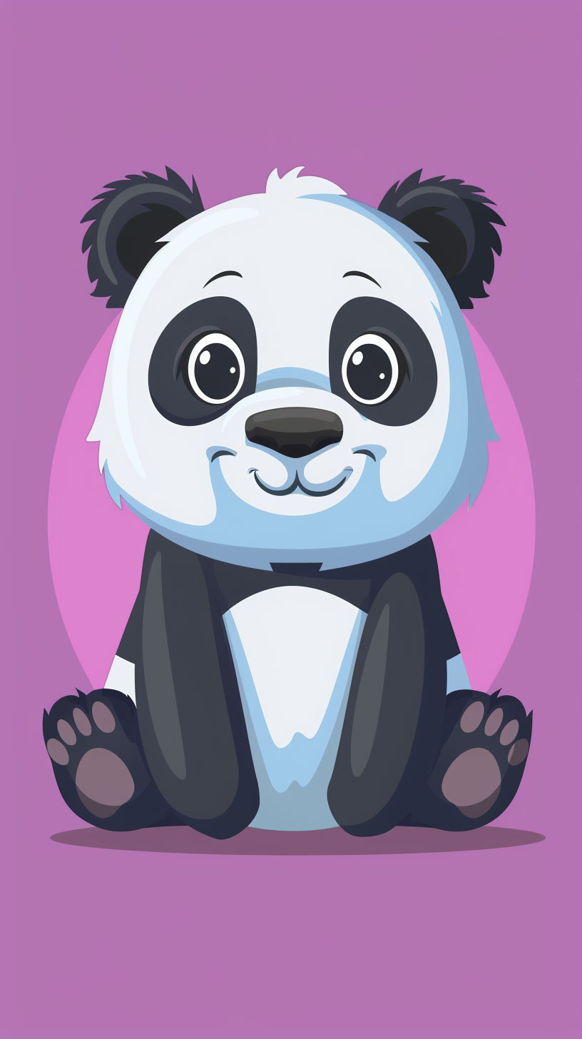 Animated Cartoon Panda AI Wallpaper for LG Devices