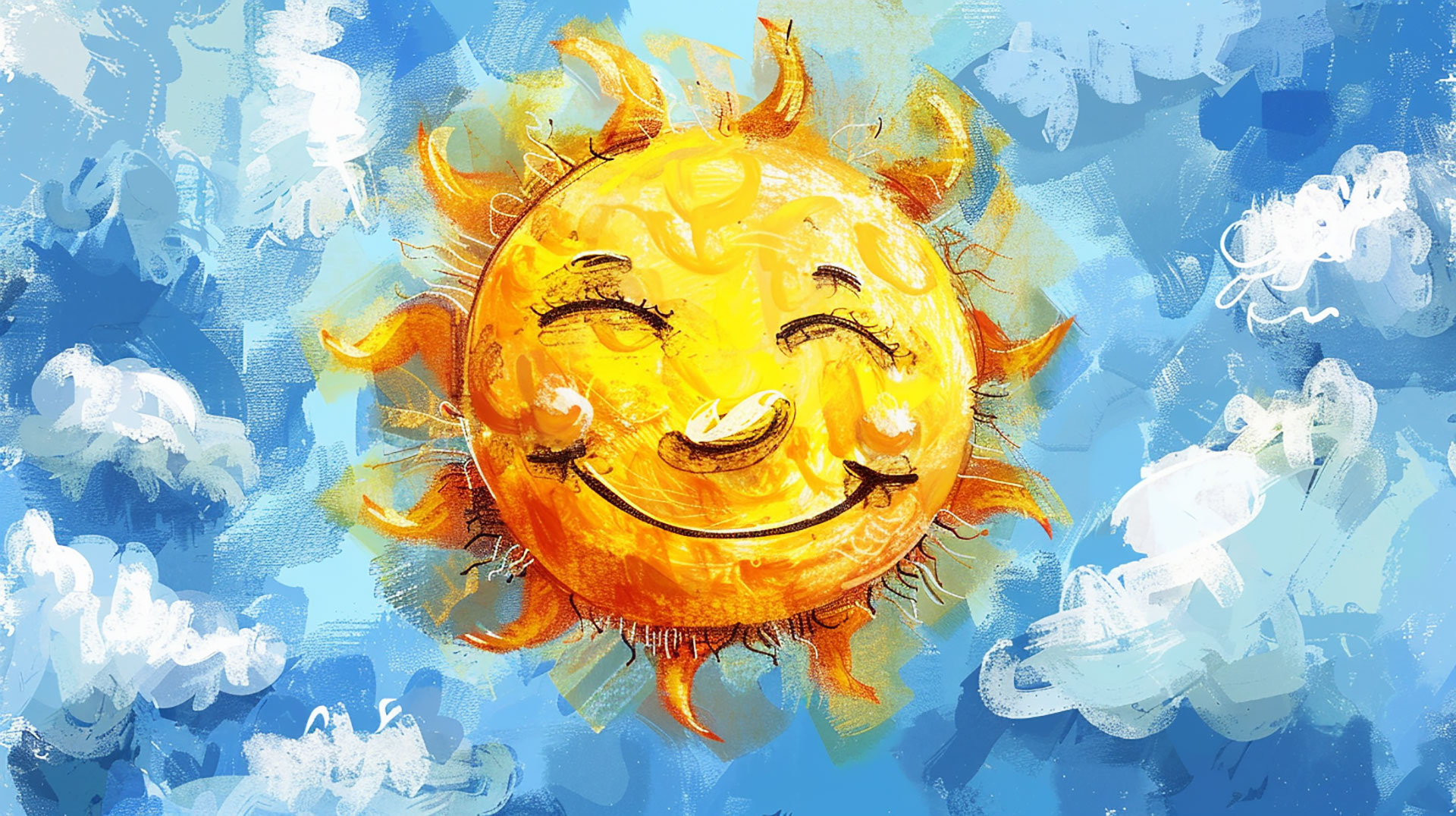 Download Free AI Cartoonish Sun HD Pics