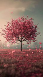 Beautiful Cherry Blossom Tree Mobile Wallpaper