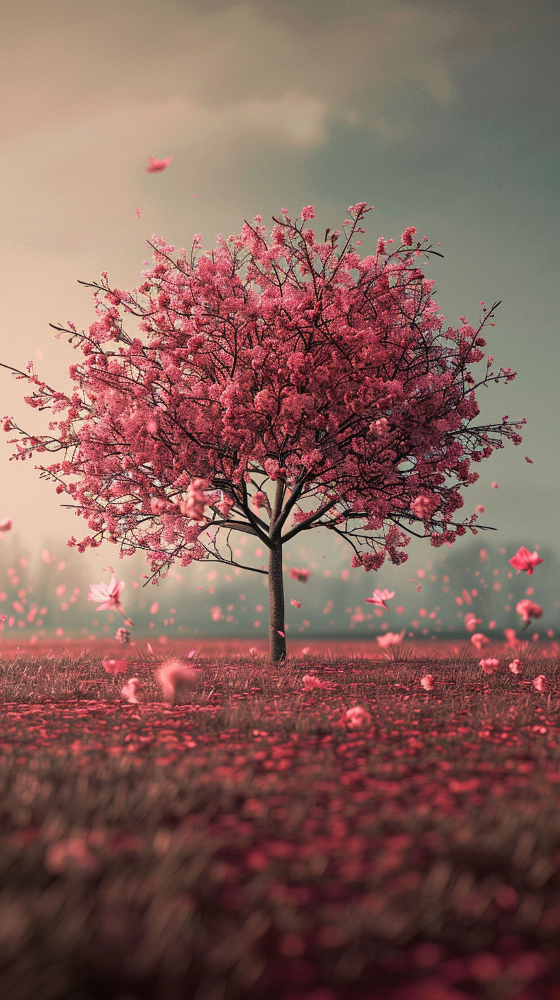 Beautiful Cherry Blossom Tree Mobile Wallpaper