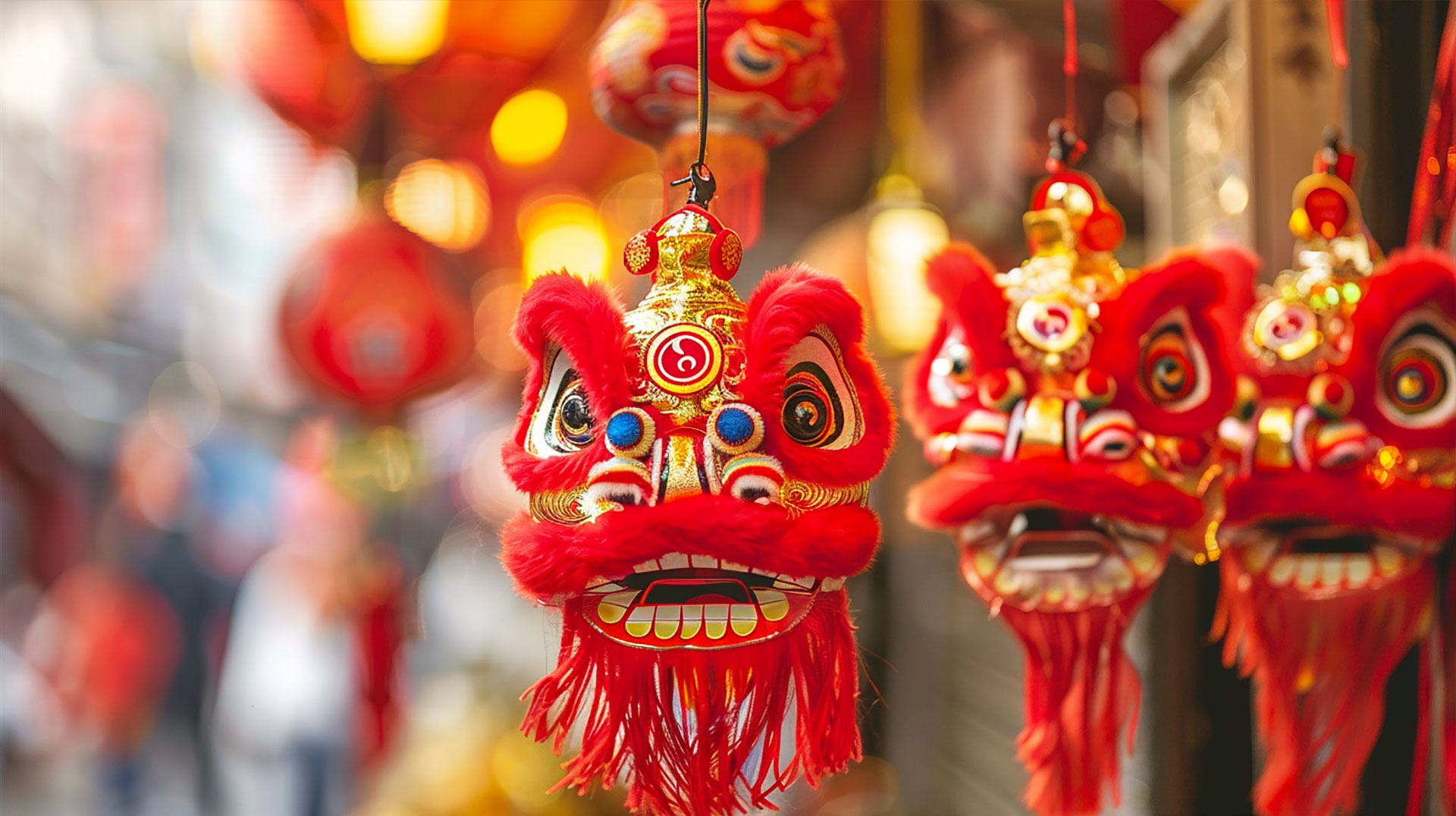 Elders Blessing Chinese New Year Portrait Background