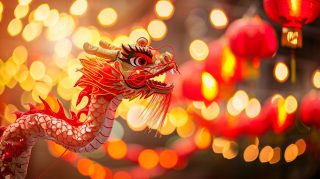 Dragon Parade Chinese New Year Wallpaper