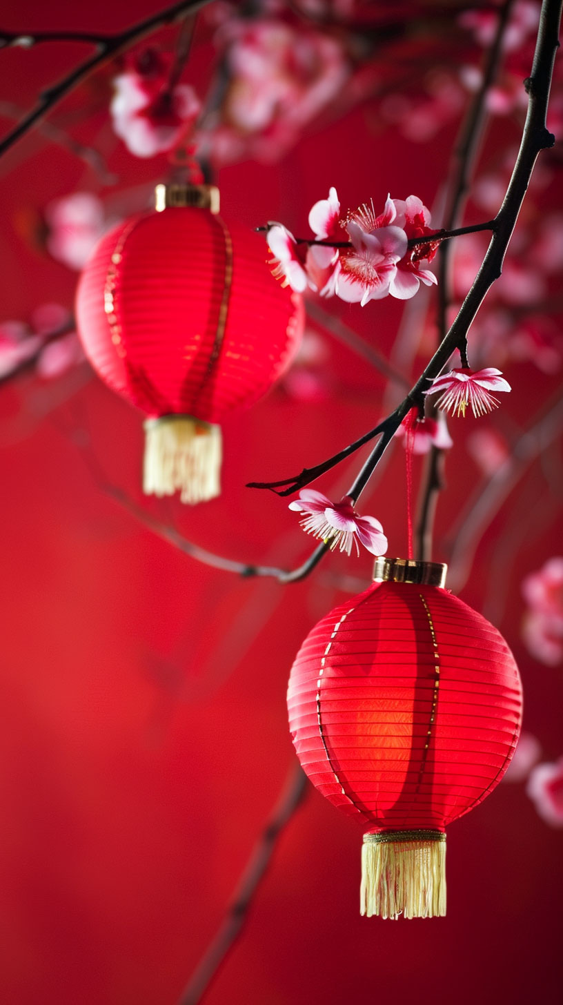 Red and Gold Chinese New Year iPhone Wallpaper