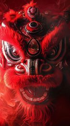 Festive Lion Dance Mobile Wallpaper