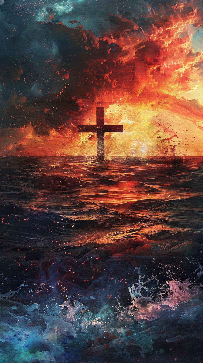 Christian Cross iPhone Lock Screen Wallpaper