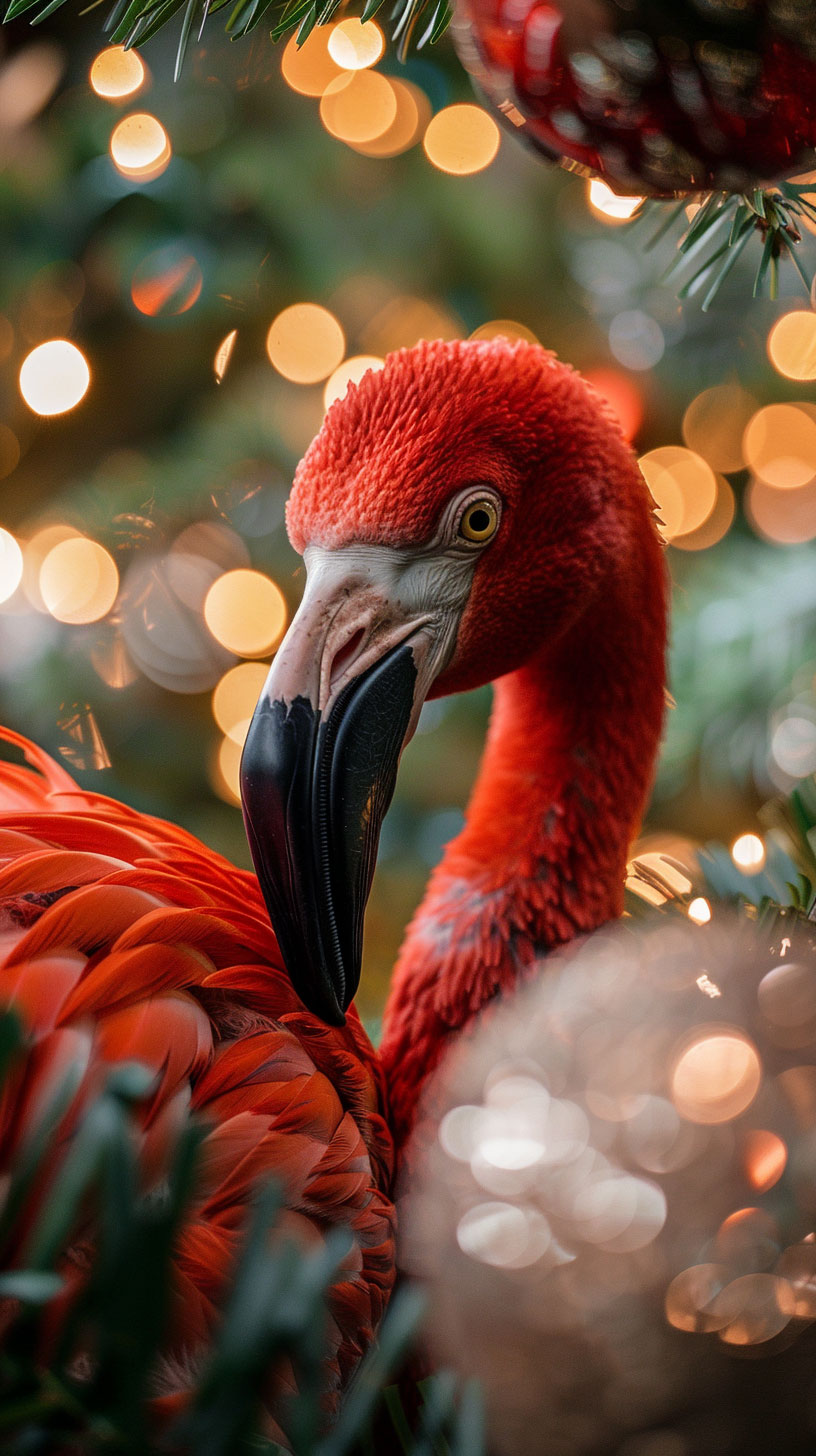 Holiday Flamingo Wallpaper for Android