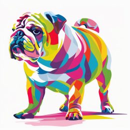 High-Resolution Colorful Bulldog Logo for Dynamic Branding