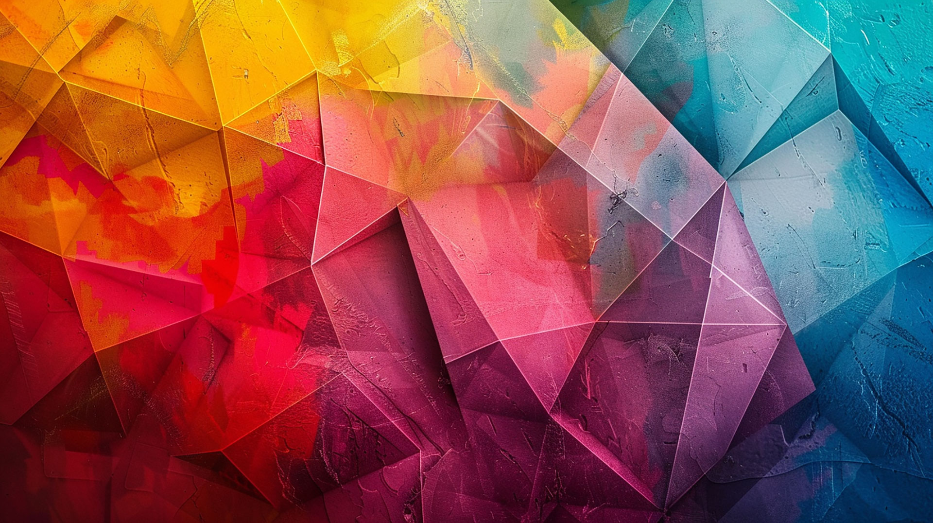 Dynamic Colorful Geometric AI Background in Ultra HD