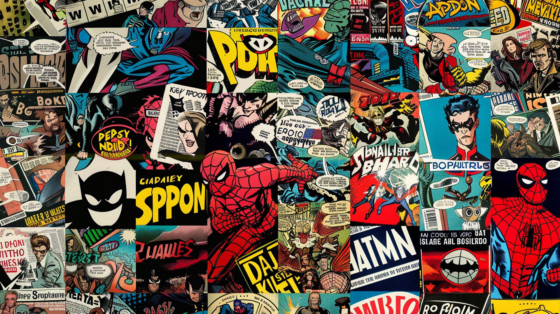 Stunning Comic Book AI HD Desktop Background