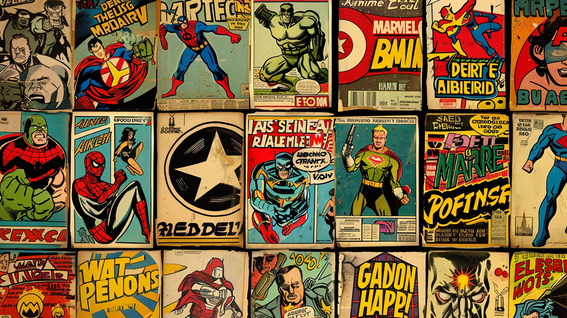 Free Comic Book AI Wallpaper for Desktop Download