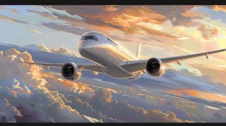 Free download: AI cool airplane desktop wallpaper