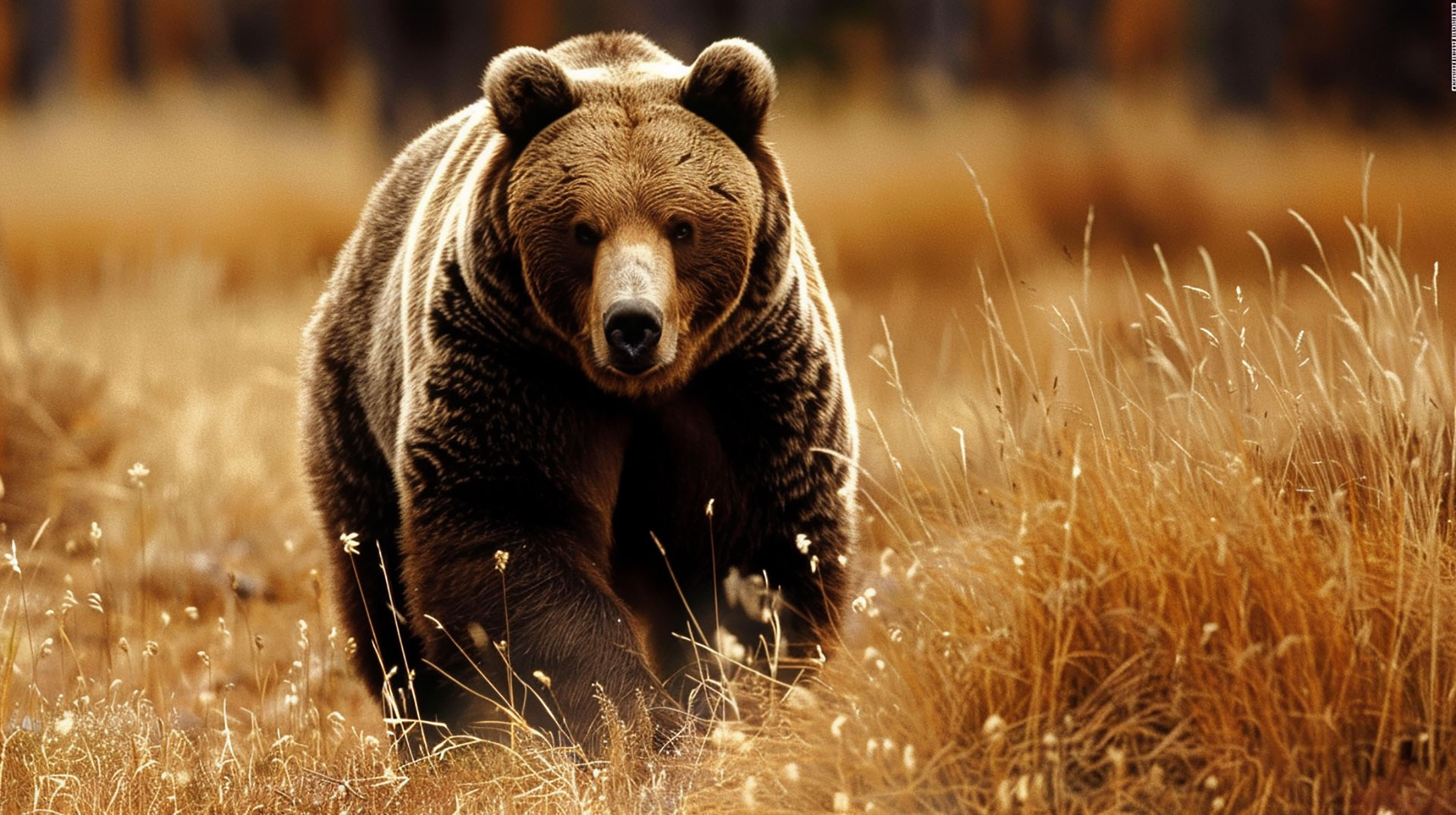 Sleek Bear Design: Modern Wallpaper for Desktop