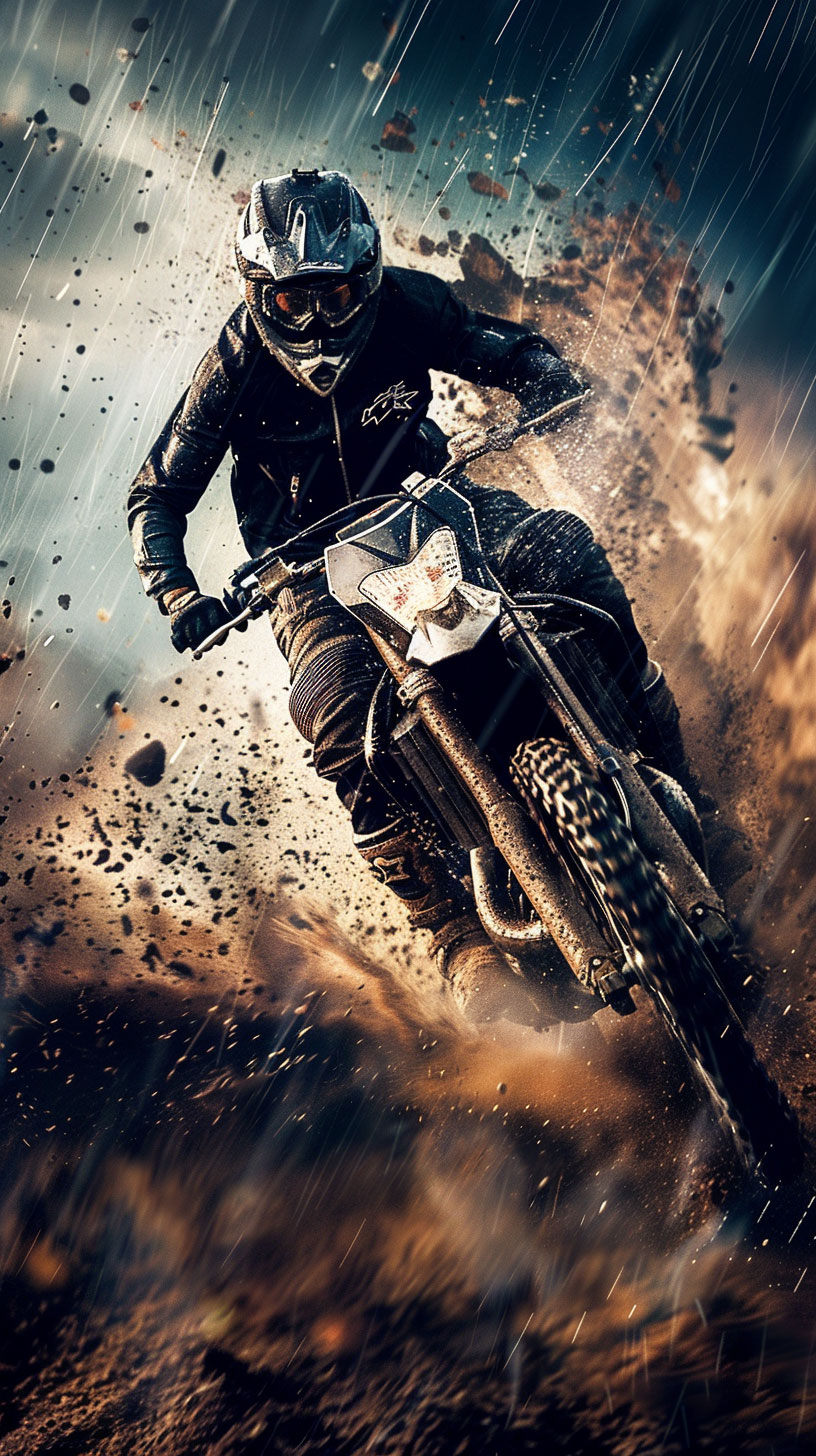 4K Cool Dirt Bike Mobile Background for Android