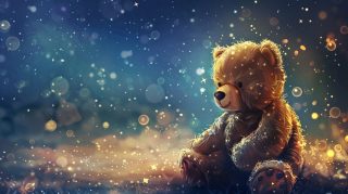 Edgy Teddy Bear AI Wallpaper for PC