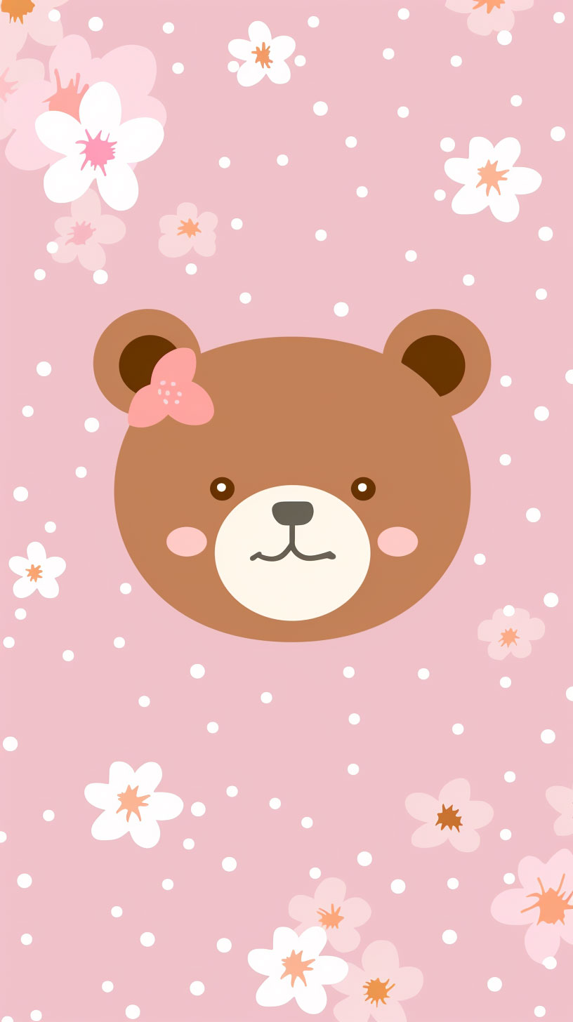 Bear Wonderland: Whimsical Forest on Your Screen