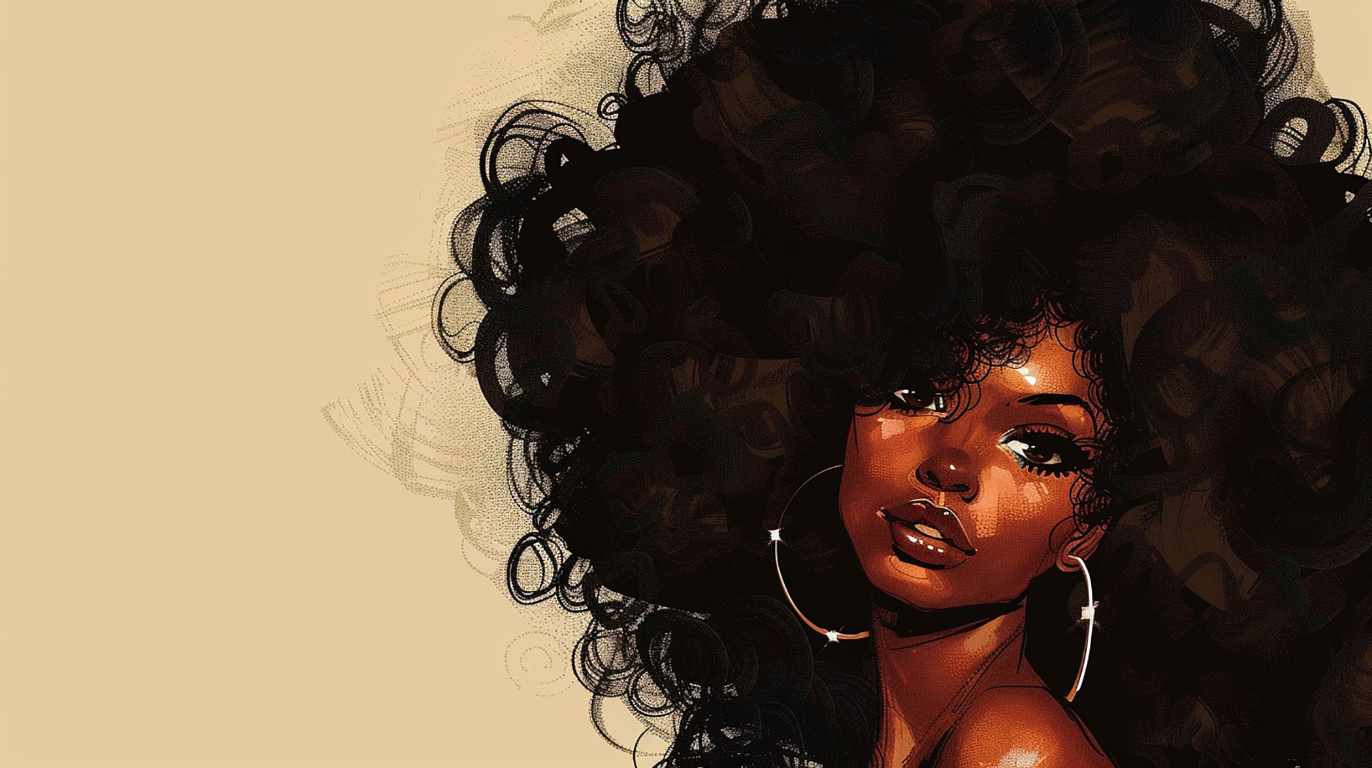 Cute Black Girl: Stunning 8K Digital Wallpaper