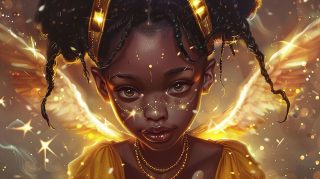 Adorable Black Girl: Stunning 1920x1080 Wallpaper