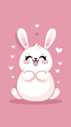 Ultra HD Cute Bunny Image: Delightful Mobile Wallpaper