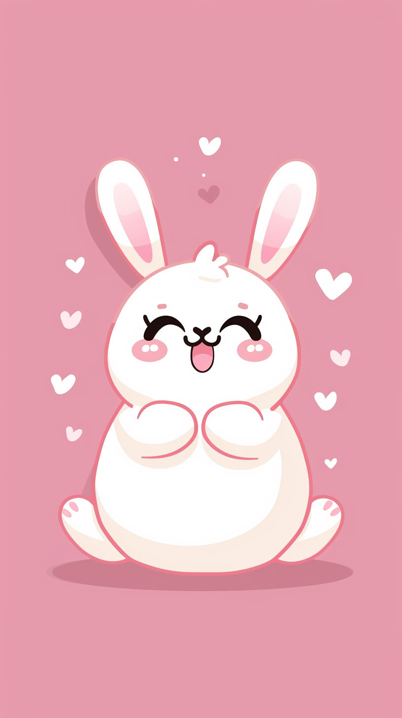 Ultra HD Cute Bunny Image: Delightful Mobile Wallpaper