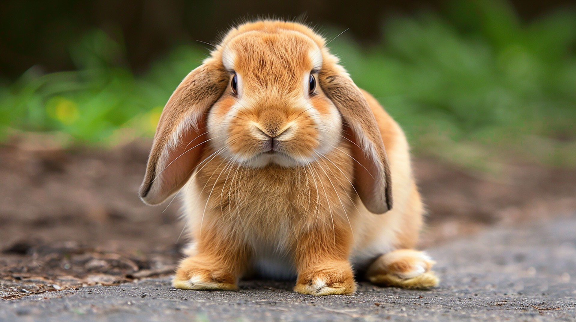 Digital Cute Bunny AI Image: Charming Desktop Wallpaper