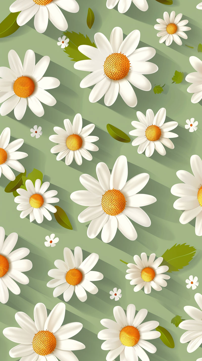 Charming Daisy Charm: Sweet Smartphone Backgrounds