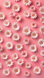 Playful Daisy Patterns: Adorable Mobile Wallpapers