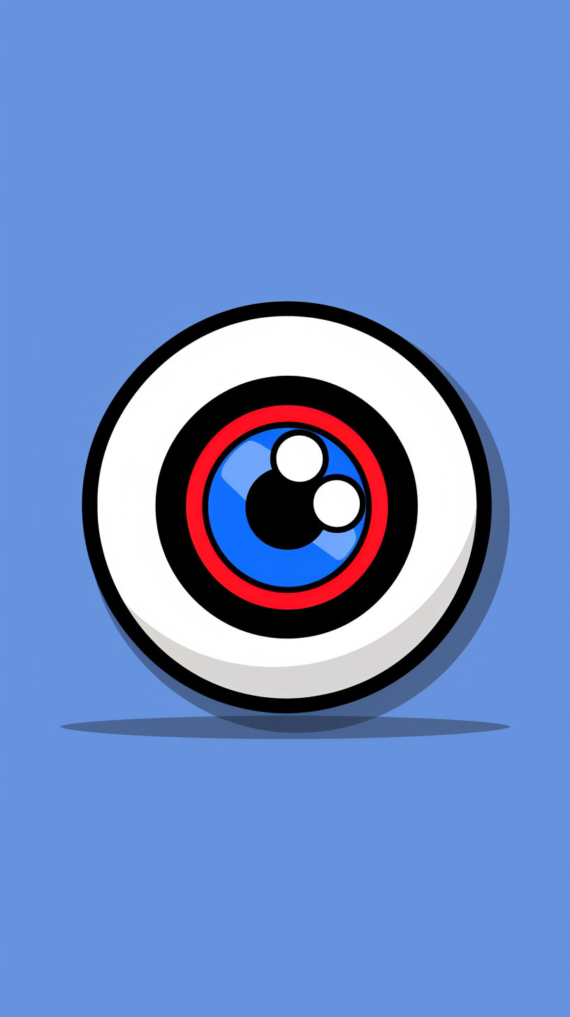 Cute Evil Eye: Adorable Mobile Wallpaper