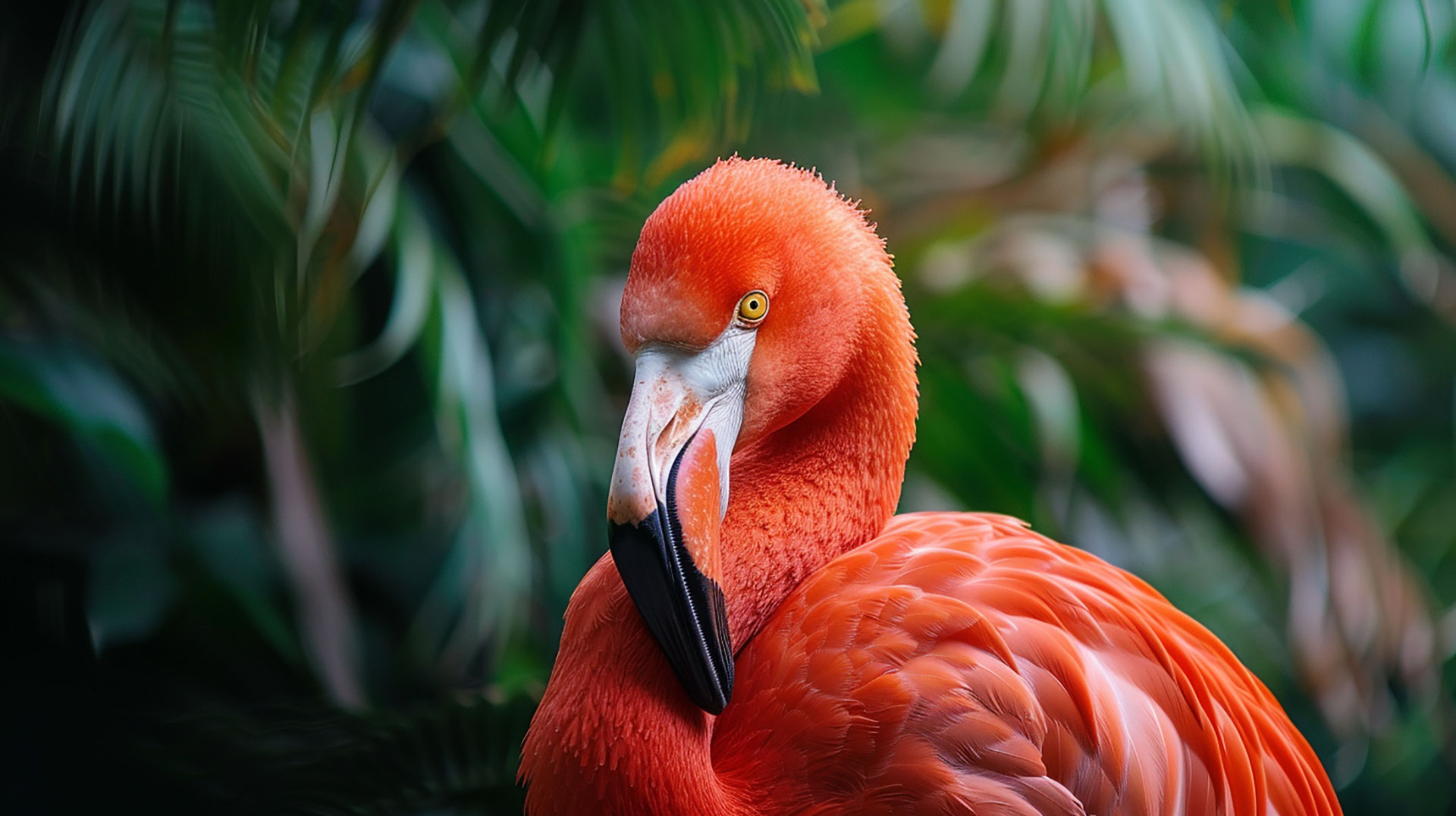 Lovely Cute Flamingo AI Digital Backgrounds