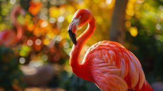 Cheerful Flamingo AI: Cute Desktop Wallpapers