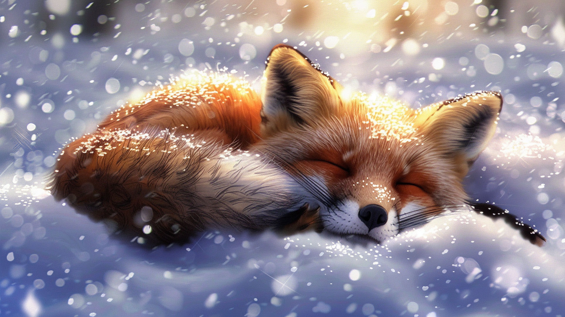 Lovable Cute Fox Mobile Wallpaper for LG Phones