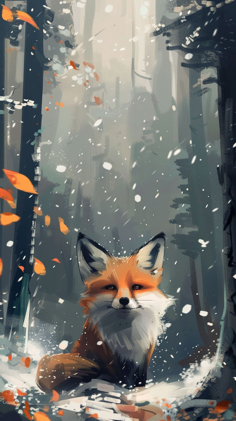 Delightful Cute Fox Wallpaper for Google Pixel: Free Download