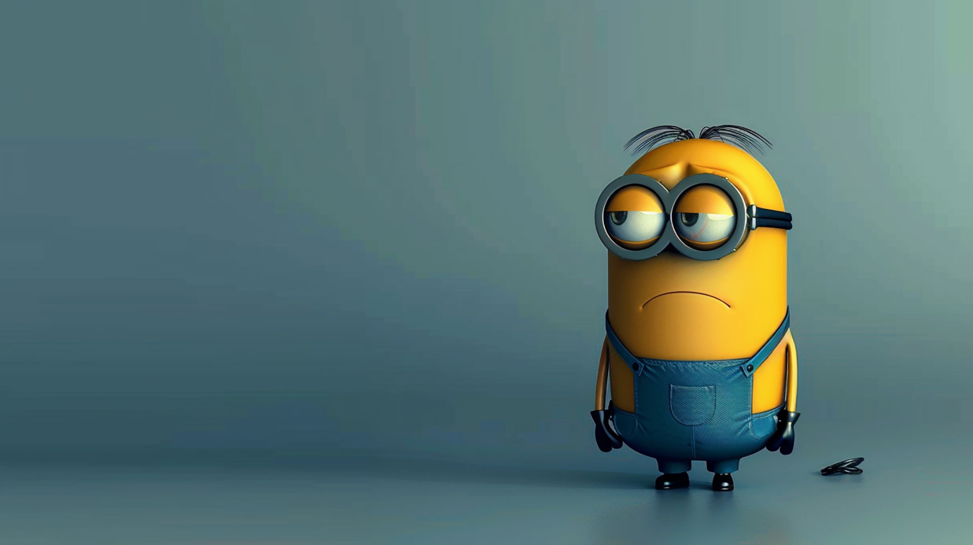 Cheery Minion Digital Wallpaper for Desktop Smiles