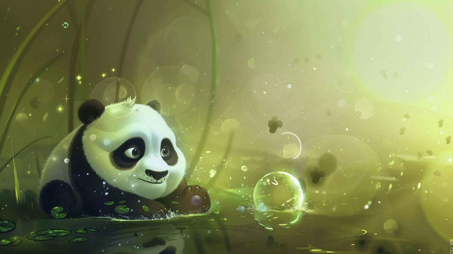 Absolutely Adorable Panda Cub AI Image