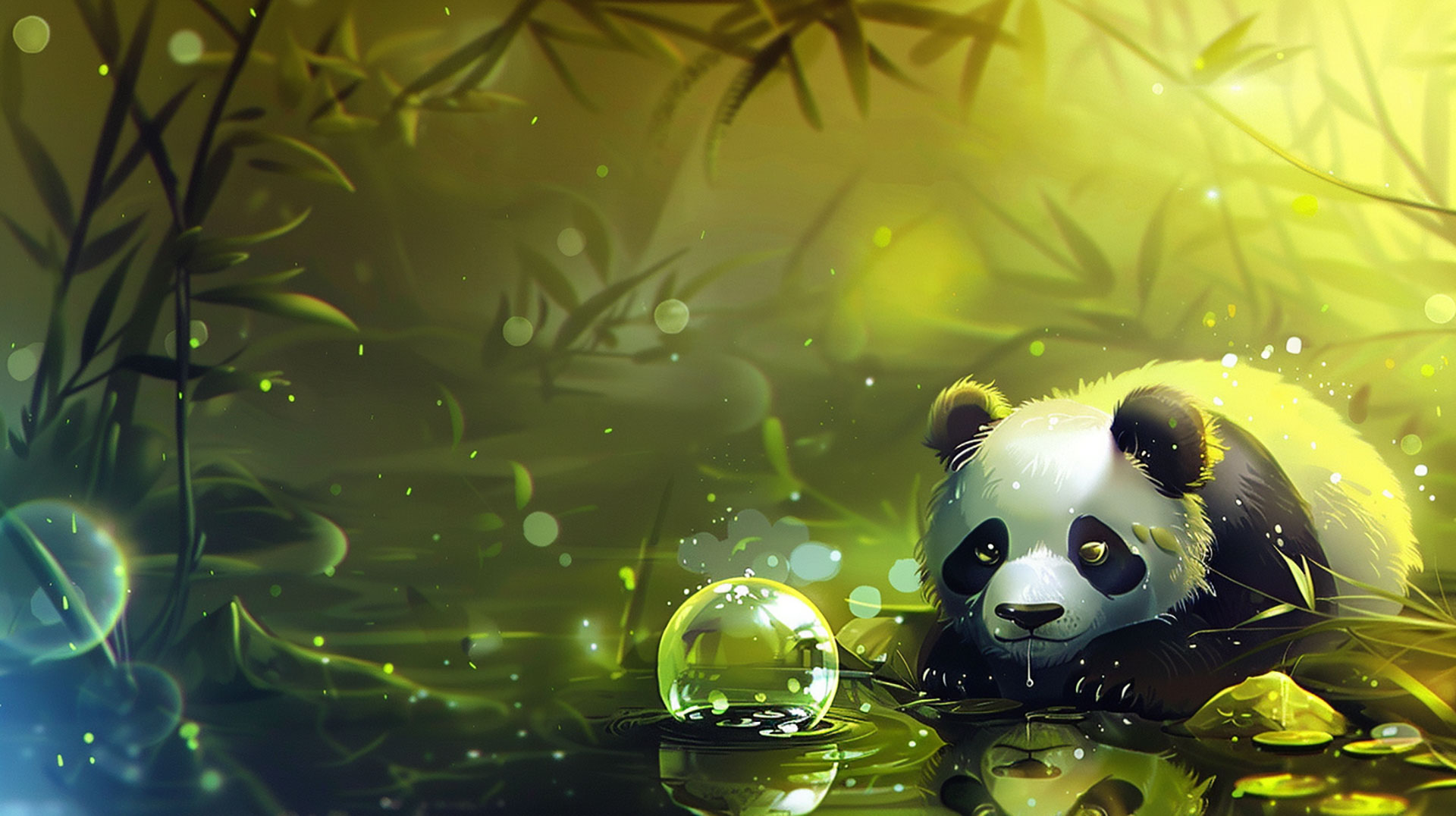 Sweet and Adorable Panda AI Image