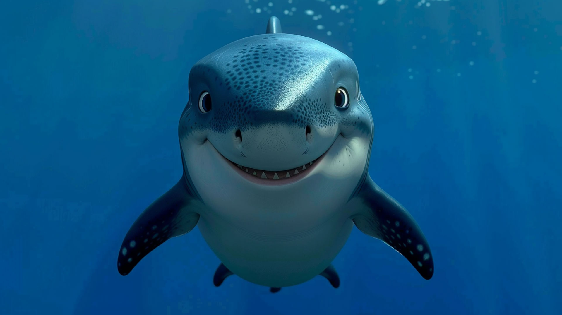 Endearing Sea Creatures: Cute Shark HD Wallpaper